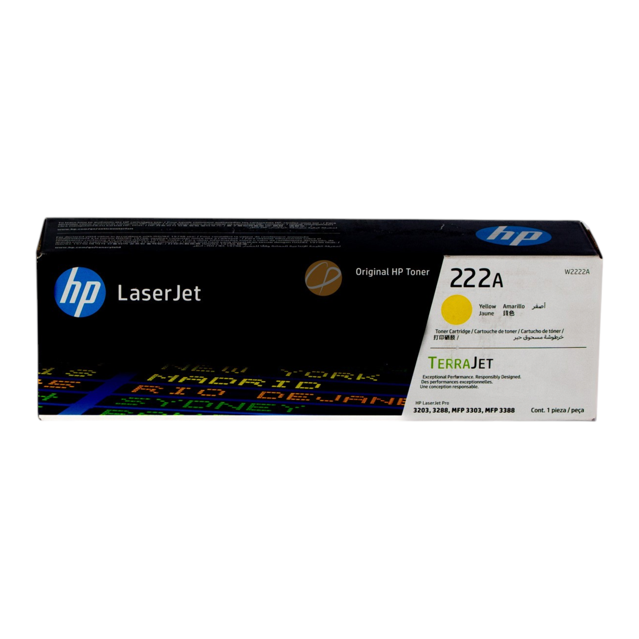 Cartucho de tóner amarillo original HP 222A de Compras Perfectas para impresoras láser Color LaserJet Pro